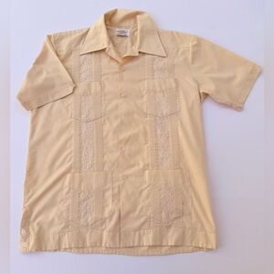 Vintage Don Romeo Guyabera Cuban Leisure Shirt Size Large😎👍